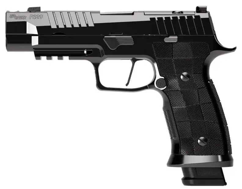 SIG SAUER P320 SXG RESERVE 9MM PISTOL 3.9" HIGH POLISH DLC, O.R. 3-21RD MAGS